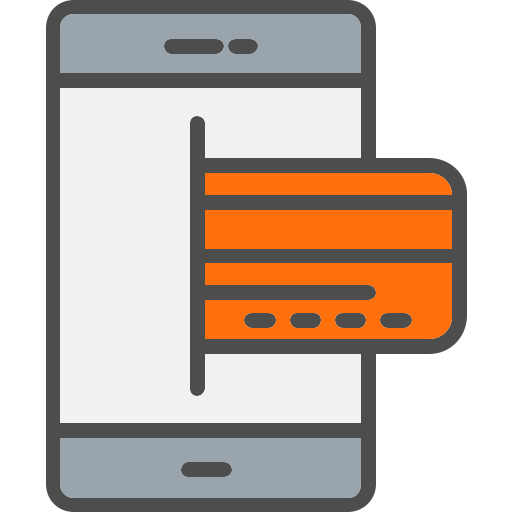 pago en línea icono gratis