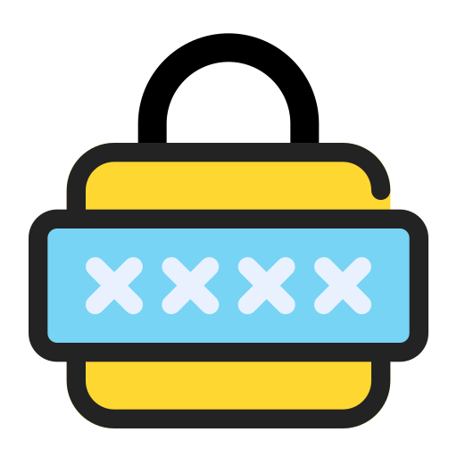 Password Generic Outline Color icon