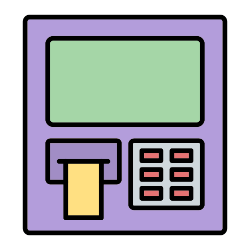 Atm machine free icon Atm machine free icon