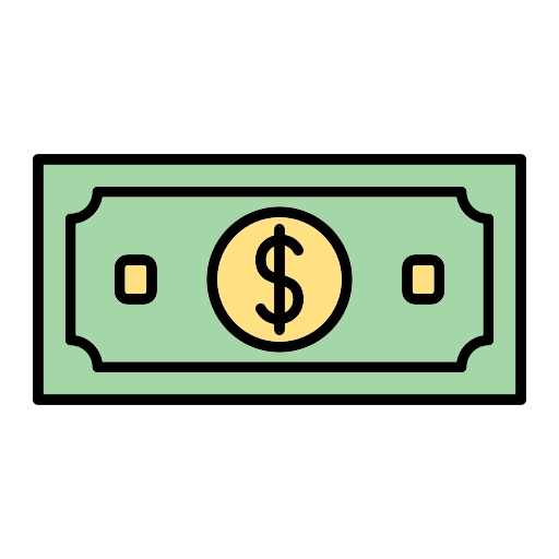 Dollar bill Generic Outline Color icon
