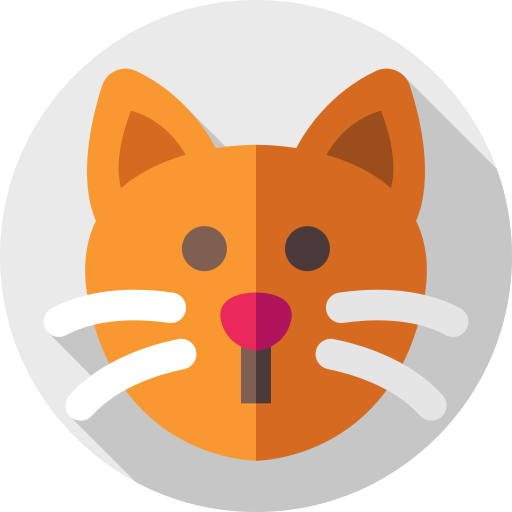 Cat Flat Circular Flat icon