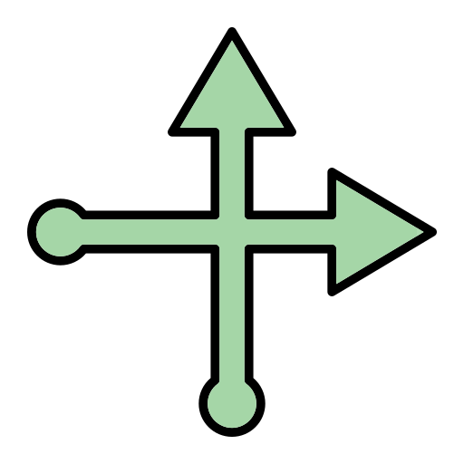 Intersect Generic Outline Color icon