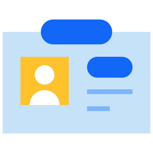 tarjeta de identificación icono gratis