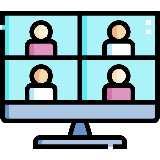 video conferencia icono gratis
