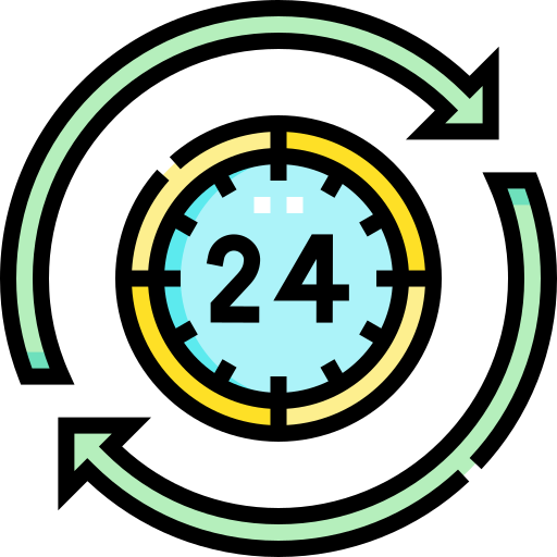 24 horas icono gratis
