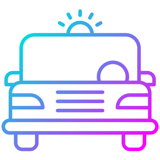 coche de policía icono gratis
