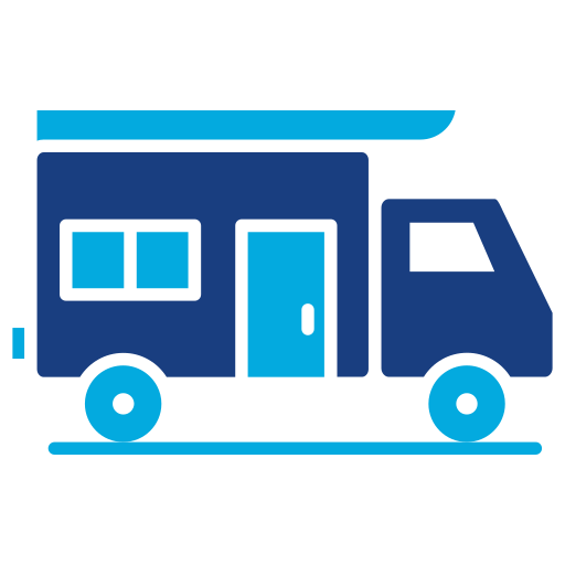 Camper van Generic Blue icon