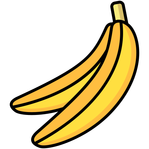 Banana Generic Outline Color icon