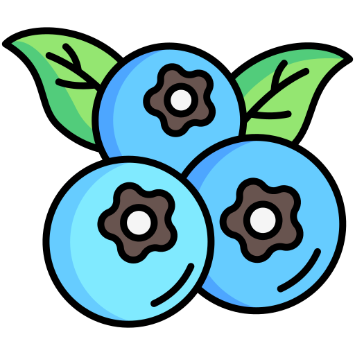 Blueberry Generic Outline Color icon