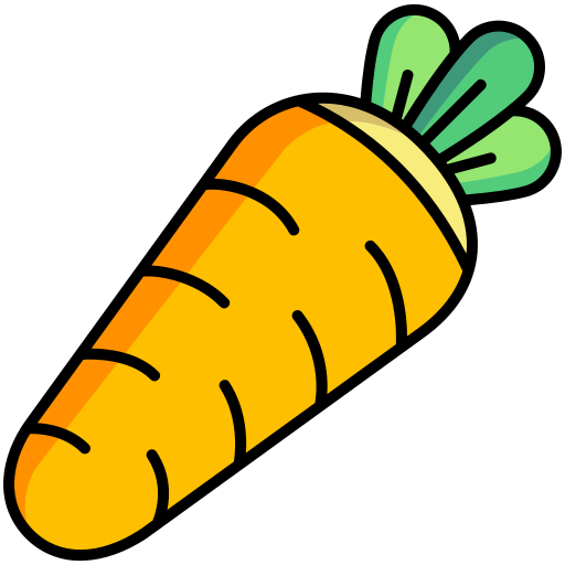 Carrot Generic Outline Color icon