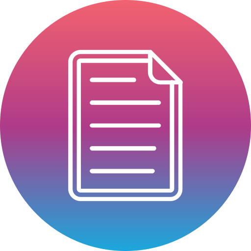 List Generic Flat Gradient icon