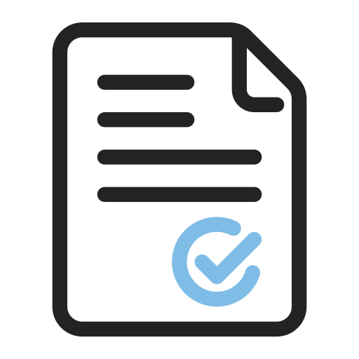 Approval Generic Outline Color icon