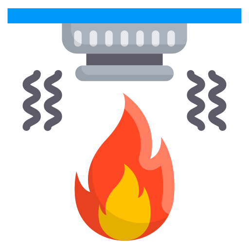 sensor de fuego icono gratis