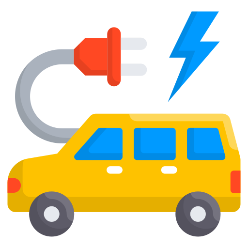 coche eléctrico icono gratis