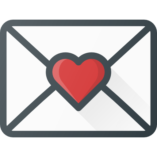 carta de amor icono gratis