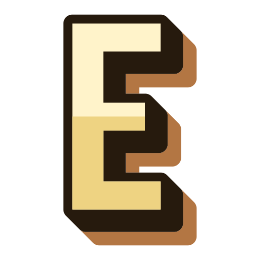 Буква е бесплатно иконка Буква е бесплатно иконка