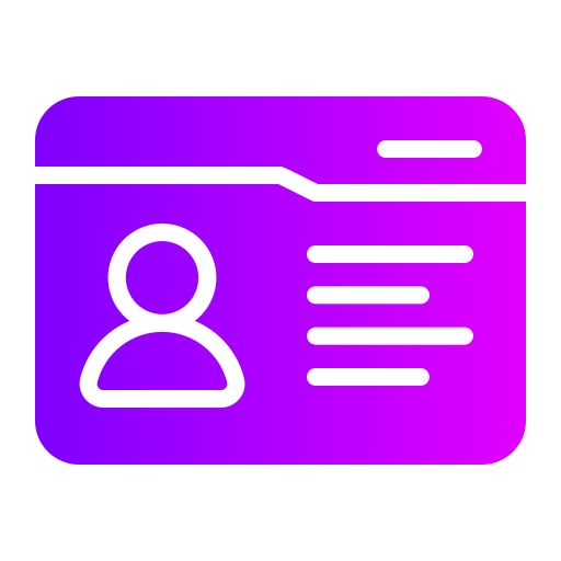 Identification card Generic Flat Gradient icon