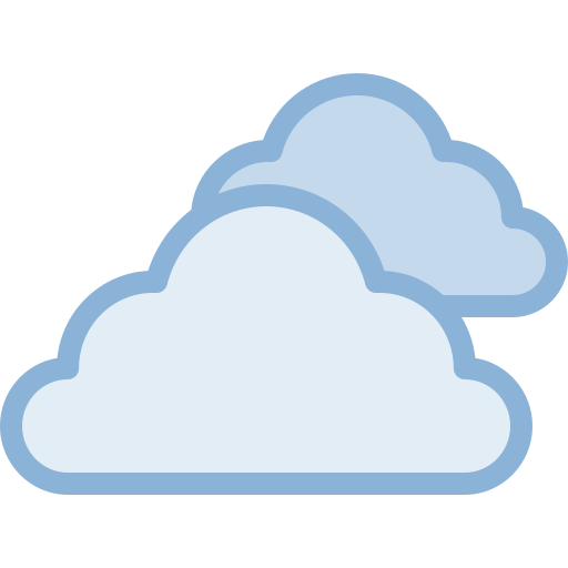 Cloudy Detailed color Lineal color icon