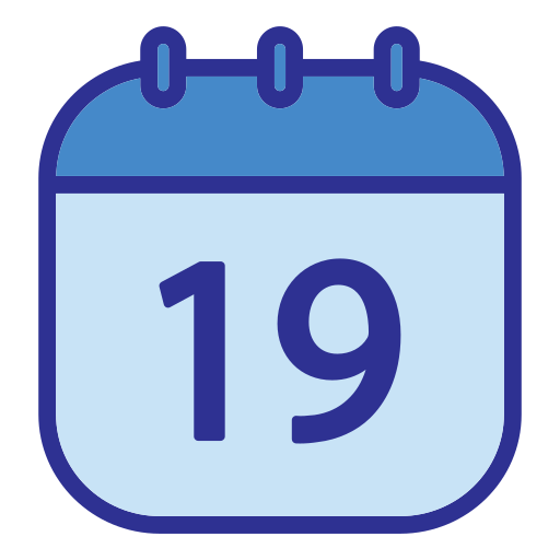 fecha del calendario icono gratis