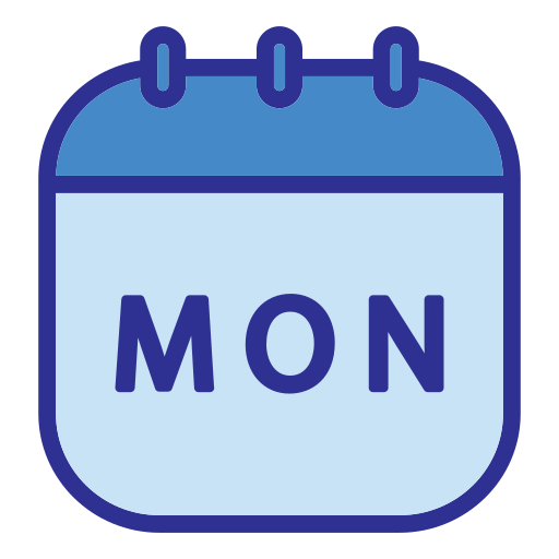 Monday Generic Blue Icon