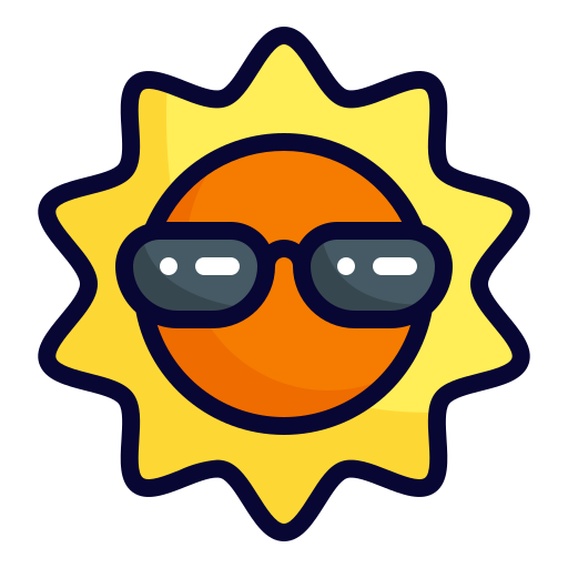 Sun Generic Outline Color icon