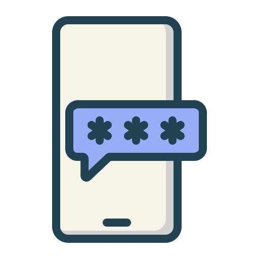 contraseña móvil icono gratis