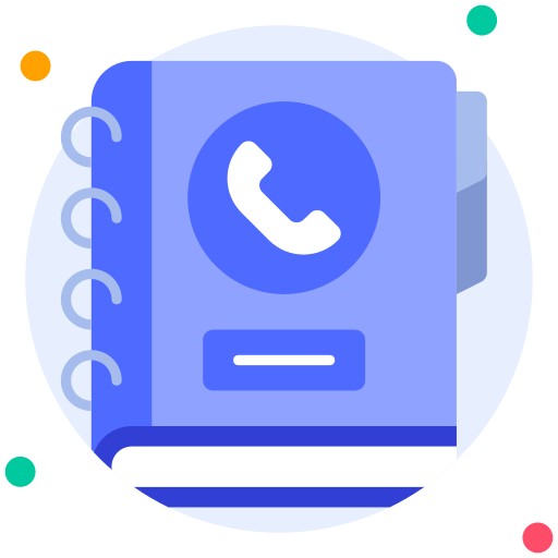 guía telefónica icono gratis