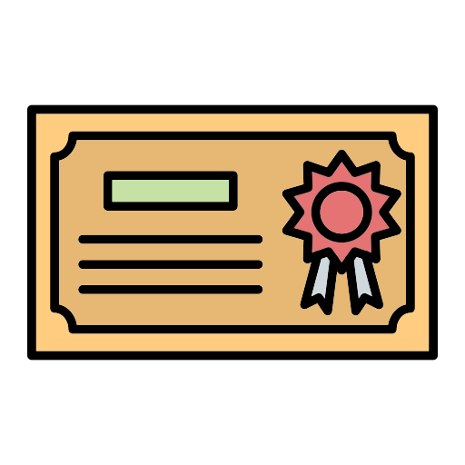certificado icono gratis