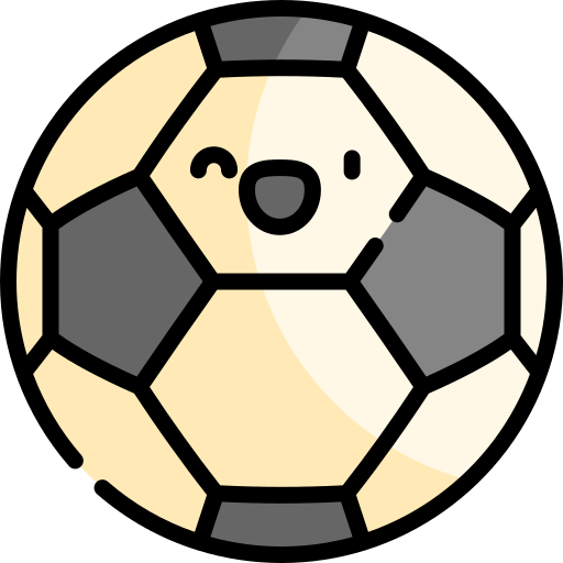 Football Kawaii Lineal color icon