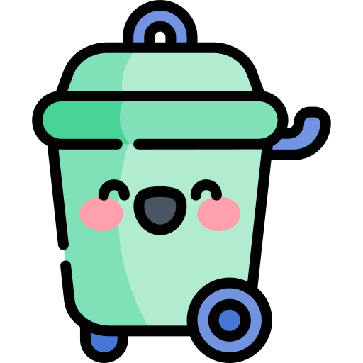 Garbage Kawaii Lineal color icon