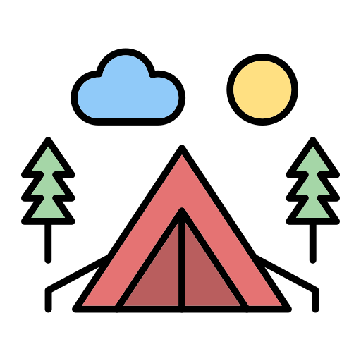 Camping Generic Outline Color icon