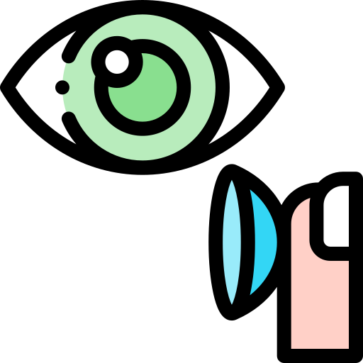 lentes de contacto icono gratis