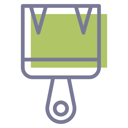 cepillo de pintura icono gratis