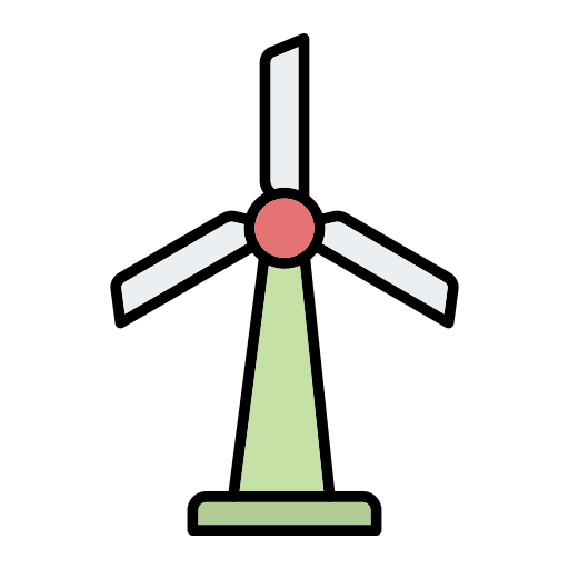 Wind turbine free icon