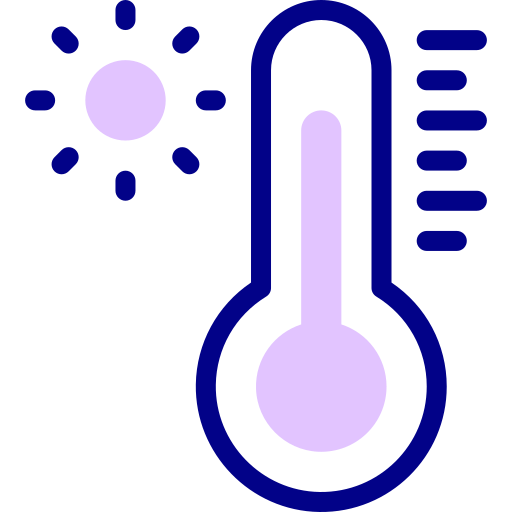 alta temperatura icono gratis