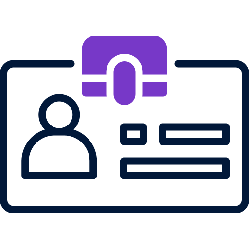 tarjeta de identificación icono gratis