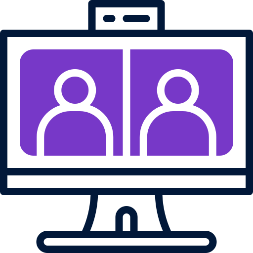 video conferencia icono gratis