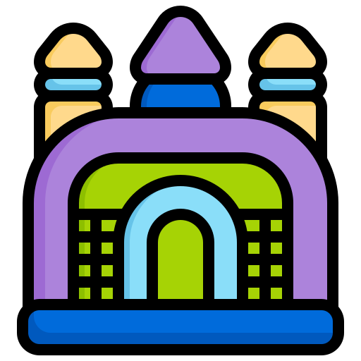 castillo inflable icono gratis