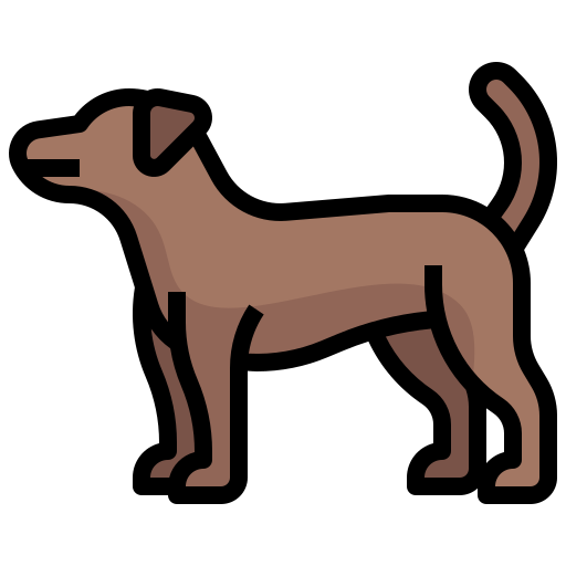 Dog Generic Outline Color icon