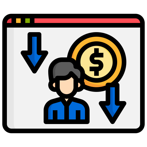 costo por cliente potencial icono gratis