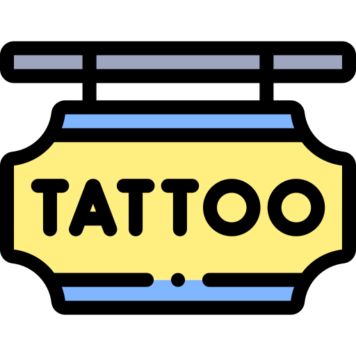 estudio de tatuajes icono gratis