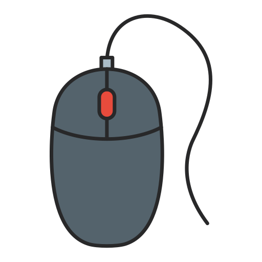 Mouse Generic Outline Color icon