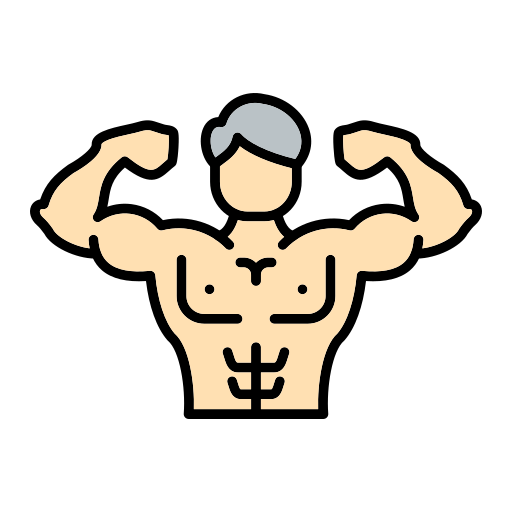 Muscle Icon - Download in Flat Style