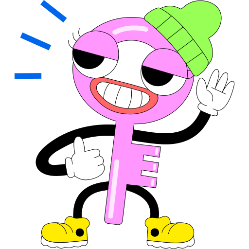 clé gratuit sticker