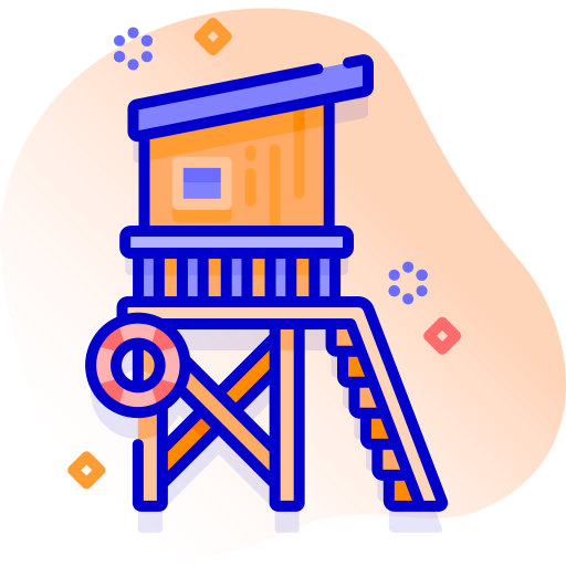 casa en la playa icono gratis