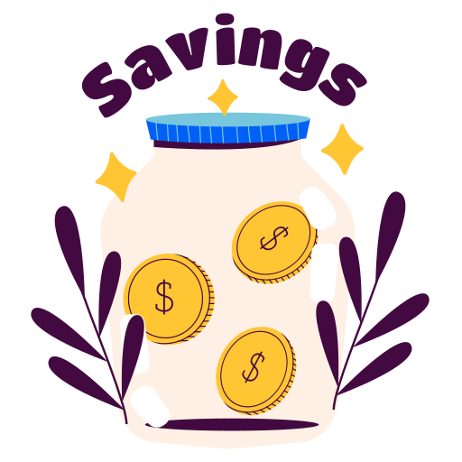 Savings free sticker Savings free sticker