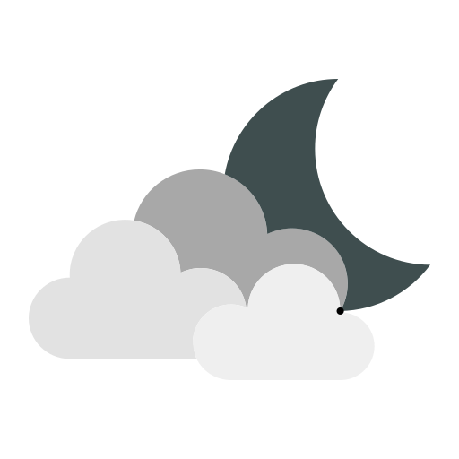 Cloudy night - Free weather icons