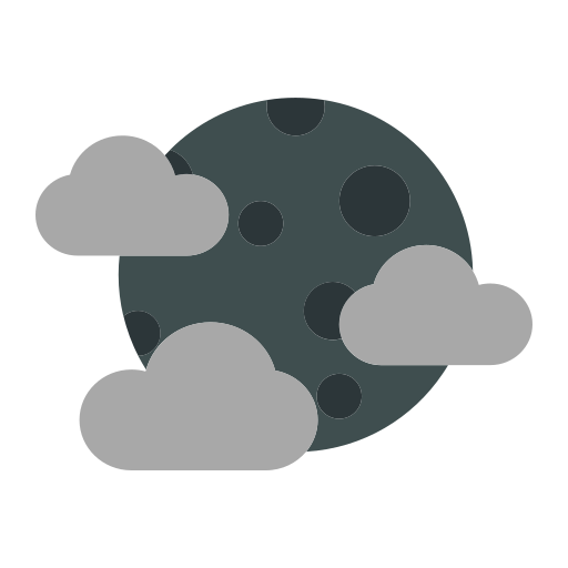 Cloudy night - Free weather icons