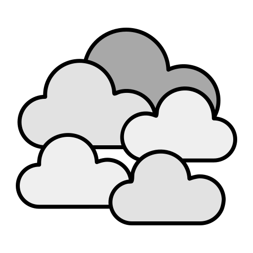 Cloudy Generic Outline Color icon