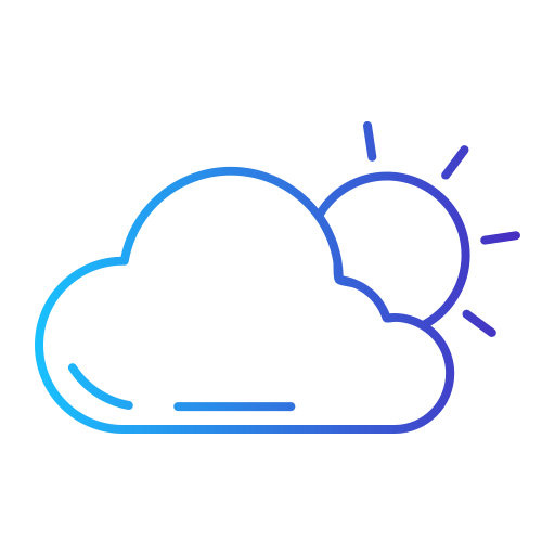 Sun cloud Generic Gradient icon